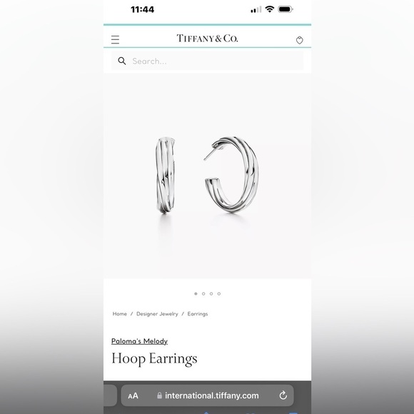 Tiffany Paloma Hoops Silver with dust bag, box and Tiffany bag - Picture 8 of 11